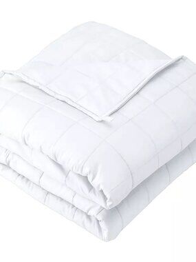 NEW Cotton Weighted Blanket by Bare Home - 10 lb 40" x 60", White